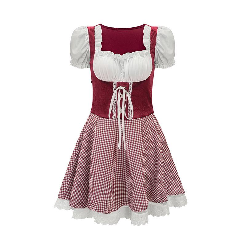 Munich Oktoberfest Costume Carnival Adult Women's Dress Ethnic Performance Costume