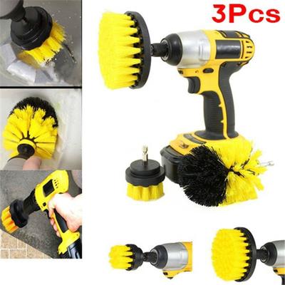 Electric Drill Clean Brush Scrub Brush Powered Clean Tire Attachments Kits