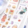 300cm/Roll Cartoon Daily theme of characters Making Tapes School Stickers DIY Scrapbook Sticker Decor Planner Korean Stationery