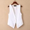 2023 Women's Spring Cotton-Linen Short Vest – Breathable, Lightweight Jacket