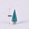 4.5CM Miniature Pine Christmas Tree Snowy Cedar Xmas Decor Creative Adorable Home Ornament for Holiday Decorating