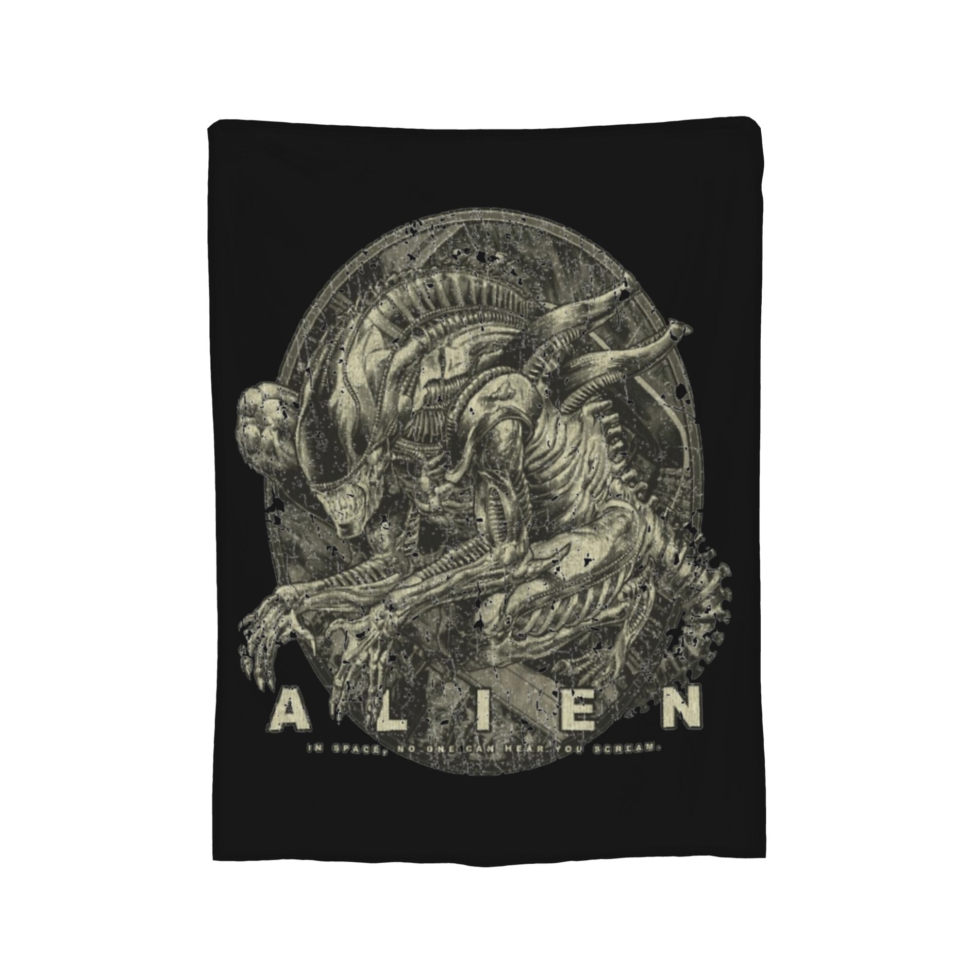 Плед Xenomorph 1979 Alien Movie, бархатный, с принтом, дышащий, теплый, для дивана, для улицы, покрывало 30x40in