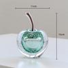 Glass Handicrafts Crystal Apple Glassy Ornaments Transparent Pear Decorative Figurines Home Decoration Accessories
