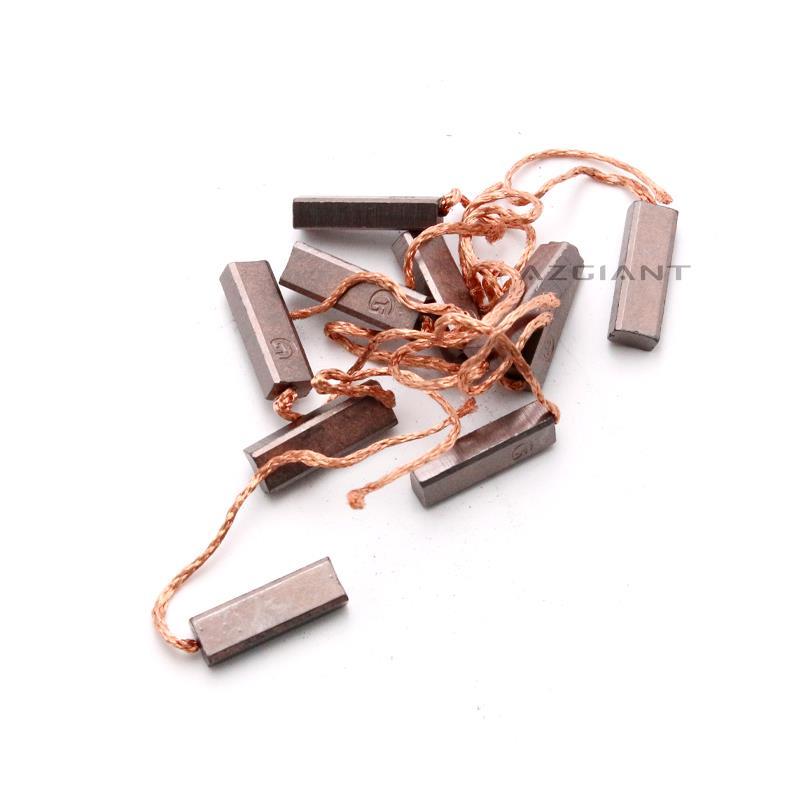 100pcs 4.5*6.5*20mm Copper Automotive Carbon Brush for VW Polo Sagitar Magotan Buick GL8 Regal Valeo Generator Regulator