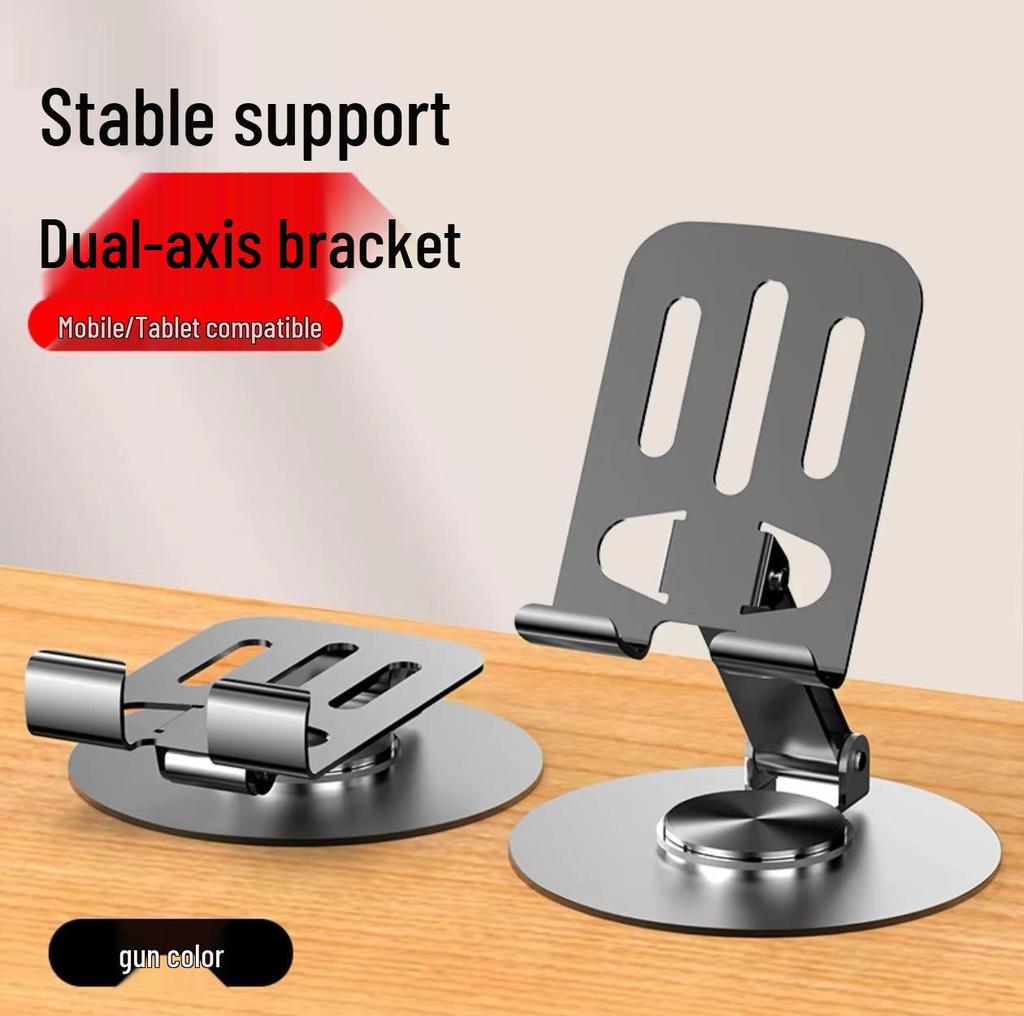 All-Metal 360° Rotating Phone & Tablet Stand | Desktop & Foldable | Same Day Shipping