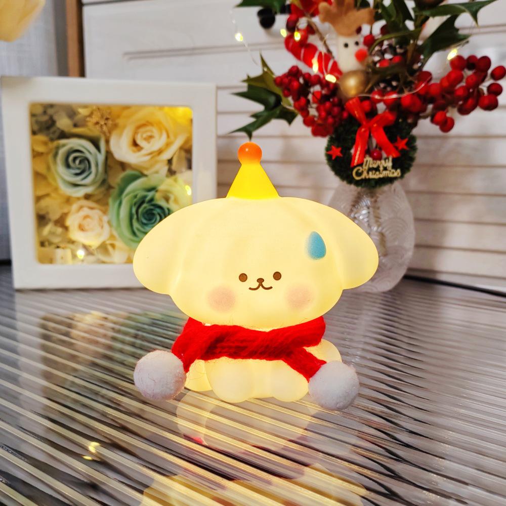 Lumină de noapte Om de zăpadă de Crăciun: Decor și Cadou Creativ Luminos de Desene Animate