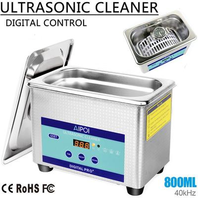 Professional Digital Ultrasonic Cleaner Machine with Timer Cleaning for Jewelry Watches Glasses Degas Function