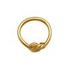 Retro Knotted Titanium Steel Ring Women'S Niche High-End Light Luxury Ring 18K Gold Niche Jewelry Does Not Fade