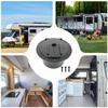 RV Plug Cover, RV Power Cord Cover | Black RV Cord Hatch Cover with