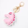 Unicorn Leather Bag Charm - Cotton-padded Keychain Pendant