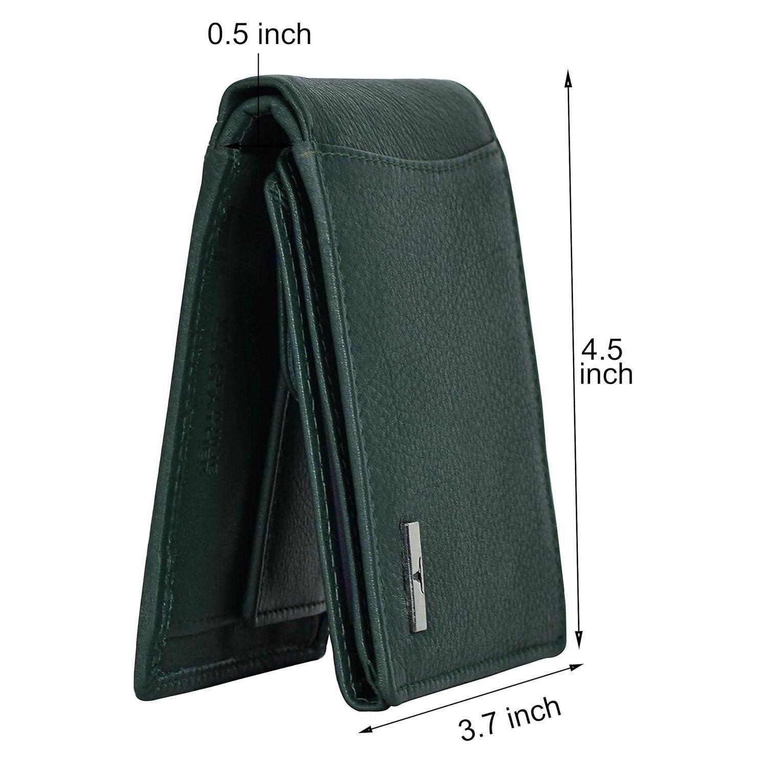 Мужской кожаный кошелек Oliver Green - упакован в премиальную деревянную коробку — фото 2