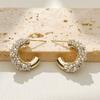 Luxury CZ Pearl Stud Earrings Women Versatile Daily Wear