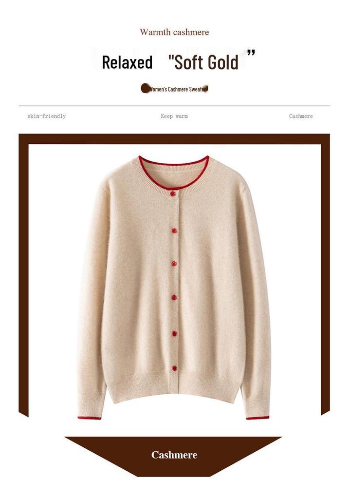 Versatile Soft Cashmere Knit Cardigan: Autumn/Winter Fashion, Solid Color, Faux Two-Piece, Warm & Comfy