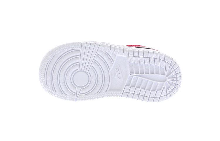Jordan 1 Mid White Black Gym Red TD 640735-116