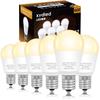Xydled LED Bulbs, E17 Base, 60W Equivalent, 760lm, Warm White, 2700k, Mini Krypton Bulbs, Mini Lamp Shape, Compact Bulb, Wide Beam, Non-Dimmable,