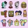 Unique Cartoon Horror Character Metal Badge Brooch Personal Accessory For Collectors