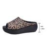 Fashion Leopard Zebra Print Decor Wedges Sandals Women Summer Thick Sole Non Slip Slippers Woman Plus Size Chunky Platform Beach Shoes