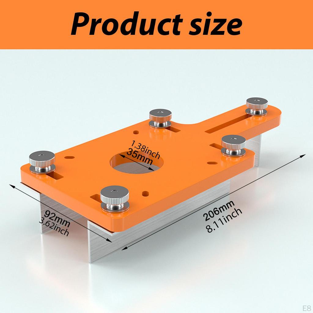 Wood Trimmer Router Base Adjustable Mounting Replacement Portable Slotting Bracket for 64-65mm