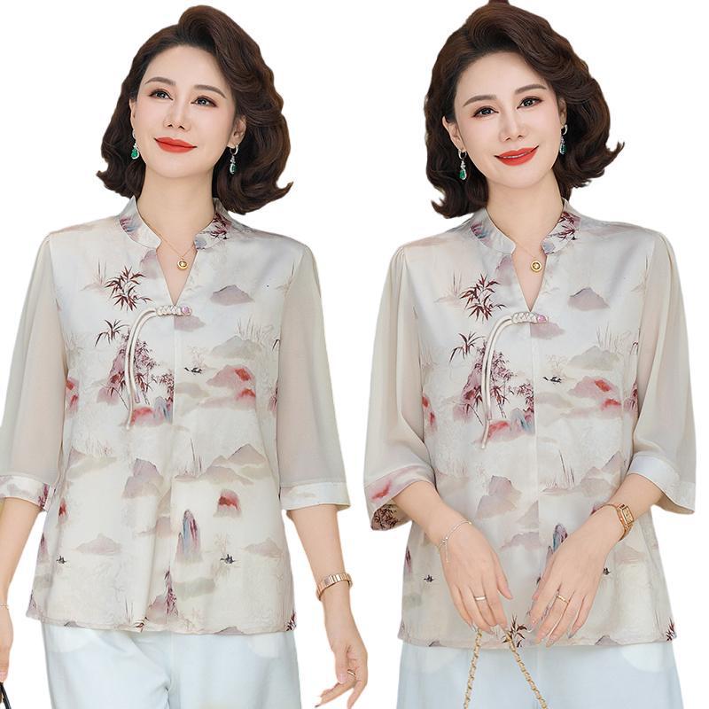 Elegant Women's Slimming Summer Top – Stylish & Breathable Shirt