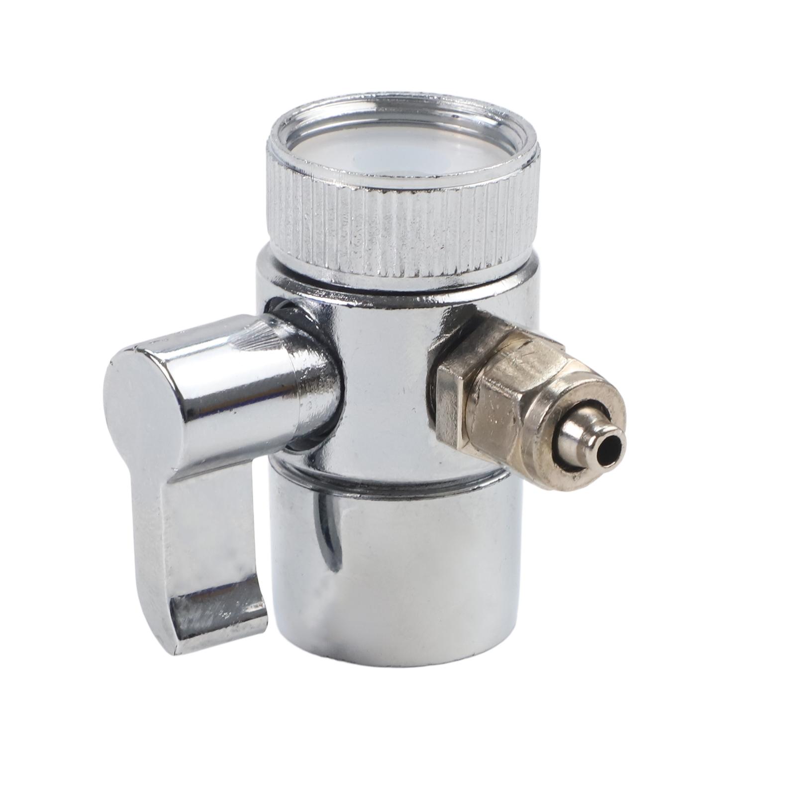 Sink Faucet Diverter Valve Above Counter Water Filter 1/4  RO Tubing Water Purifier Faucet Switch Water Divider For Kitchen Sink