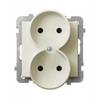 GP-2RR//27 DOUBLE SOCKET 2X2P