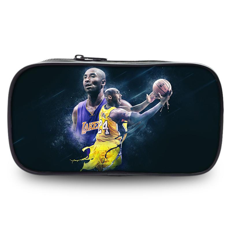 Kobe Bryant Sports Star Pen Case Large Capacity Stationery Organizer For Students