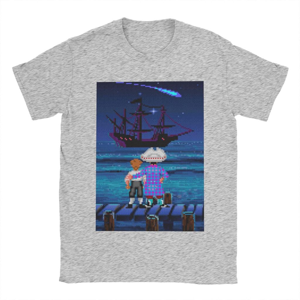 Monkey Island Guybrush and Stan Tee Shirt for Men Women Fashion T Shirts  100% Cotton Clothing