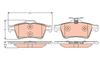 Trw Gdb2086 Trw Brake Pads Rear Without Sensor