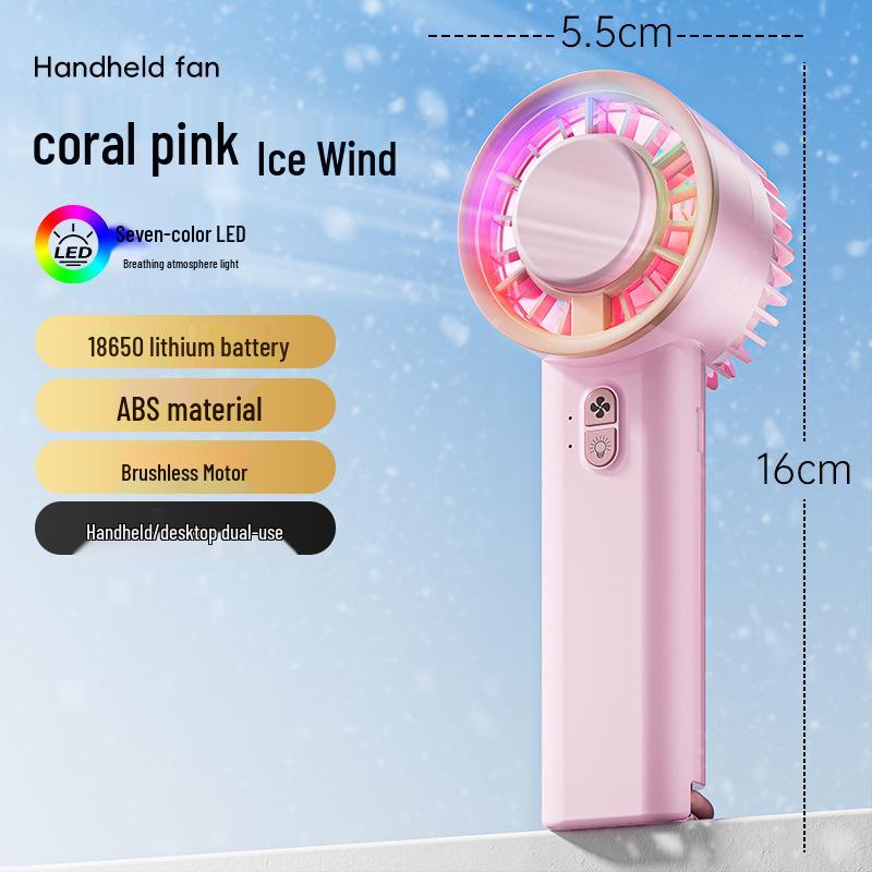 

New Cross-border Portable USB Mini Refrigeration Fan: Handheld & Desktop 155*60mm Color Box