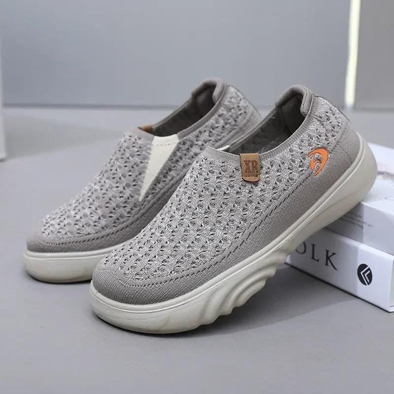 Fashion Women Fashion Casual Sneakers Lightweight Slip On Sport Shoes Woman  New Breathable Soft Soles Non-slip Walking Shoes 2024