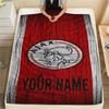 1PC Ajax Fan Gear Custom Name Patterned Flannel Blanket Suitable For All Seasons For Home Decor Warmth And Comfort Gifts Holiday Present