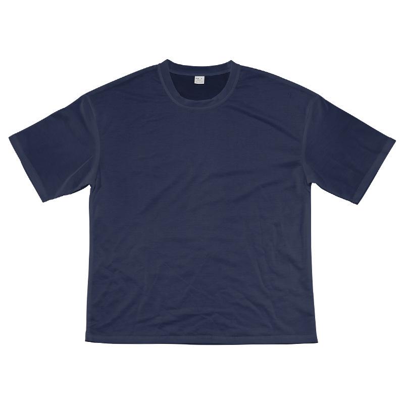 European Plus Size Casual Men's Set: Loose Short Sleeve T-shirt & Solid Color Shorts