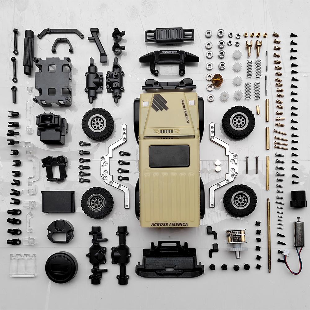 2026 X43 1:43 Mini Crawler RC Car Simulation Full Time 2.4G Hz 4-wheel Drive Climbing Vehicle Toy Remote Control Toys RTR Kit for Kids and Adults Toys