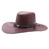 Western Cowboy Hat Spring Summer Outdoor Sun Hat Men's Riding Hat Big Brim Belt Travel Beach Hat