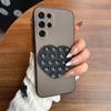 Heart Shape Suction Cup Phone Case for Samsung Galaxy S26 Ultra,S25 Ultra,S24 Ultra,S23 Ultra,S22 Ultra Semi Transparent Matte Soft TPU Cover