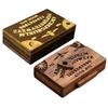 Miniature Spirit Board with Drawer Vintage Ouija Board Alphabet Ouija Board with Planchette for Halloween Decorations