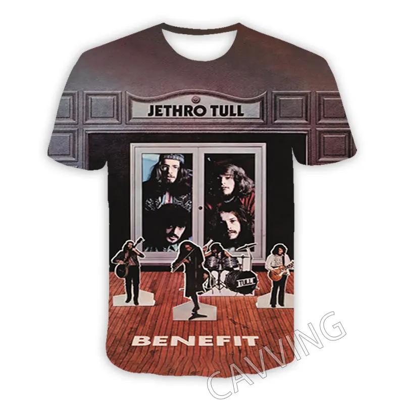 

Чоловічі повсякденні футболки Jethro Tull з 3D-друком Стилі хіп-хоп Харадзюку Топи Одяг M