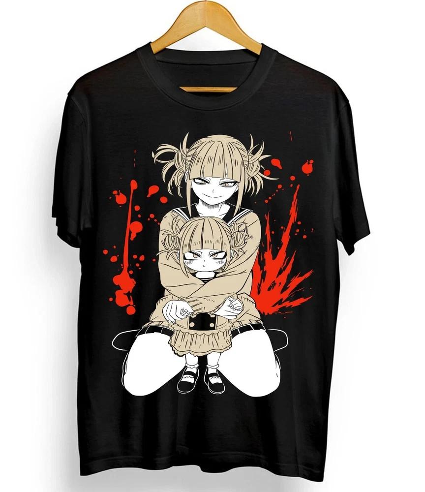 Himiko Toga TShirt Izuku Midoriya My Hero Academia Girl Kawaii Shirt Black S