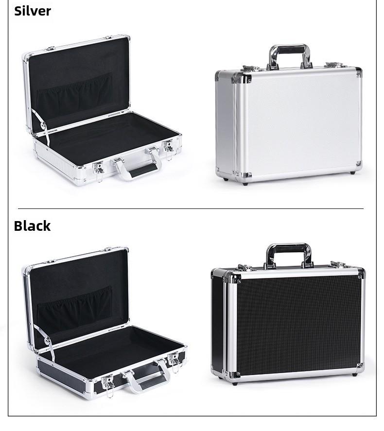Portable Aluminum Alloy Toolbox for Electricians and Equipment Storage