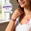 Breast Awareness Bracelets Ribbon Breast Awareness Bracelets Motivational Wristband Accessories Suitable For Women Survivors Party Gifts