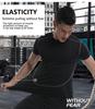 Men's Quick-Dry Outdoor Sports T-Shirt - Elastic, Tight-Fit, Short Sleeve for Running & Training.