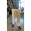 Men Solid Color Linen Loose Drawstring Button Casual Long Pants