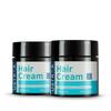 USTRAA Haarkrem für Männer - 2 x 100g - Für den täglichen Gebrauch mit leichtem Halt - Styling & Pflege | Weizenkeimöl | Wilde Leinsamenextrakte | Spendet Feuchtigkeit H
