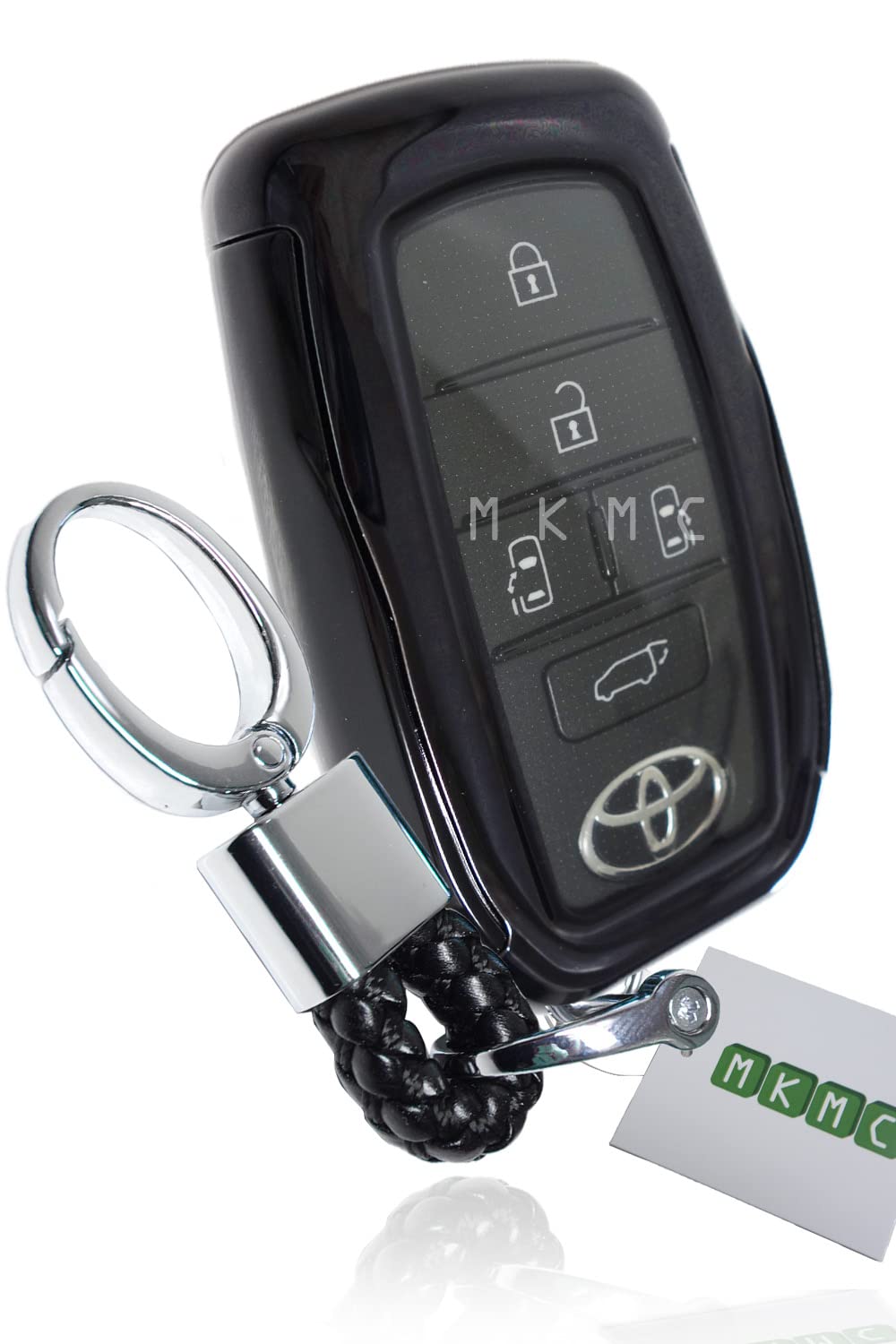 

Чехол для смарт-ключа MKMC, материал ТПУ, для автомобиля Toyota, новая серия Voxy Noah 90, Yaris Free Size чёрный