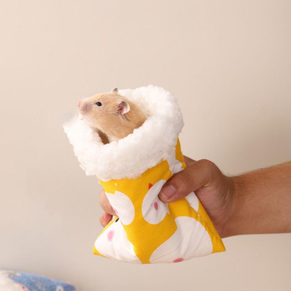 Pocket Shape Pocket Hamster Cotton Nest Cute Warm Hamster Bed Pocket Pet Carriers Bag Indoor