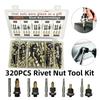 Riveting Tool Heads Rivnut Kit Nut Set Threaded Rivet Nut Kit Nut Kit Rivet Nut Tool Riveting Work