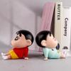 Crayon Shin-chan Postać z Anime Uchwyt na Telefon Komórkowy Kawaii Dekoracja na Biurko Uchwyt na Telefon Komórkowy Mini Dekoracja Zabawka Prezent