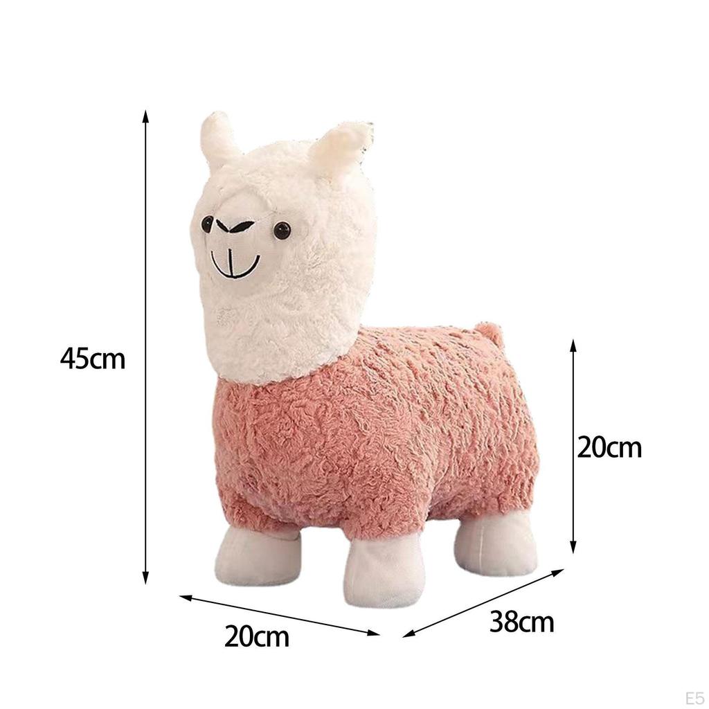 Adorable Alpaca Plush Footrest for Home Decor