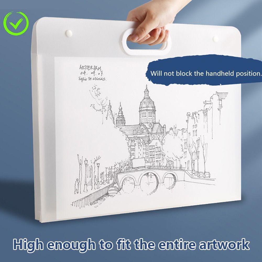 Portable Painting Paper Storage Bag Waterproof Drawing Paper Collection Book  School Office