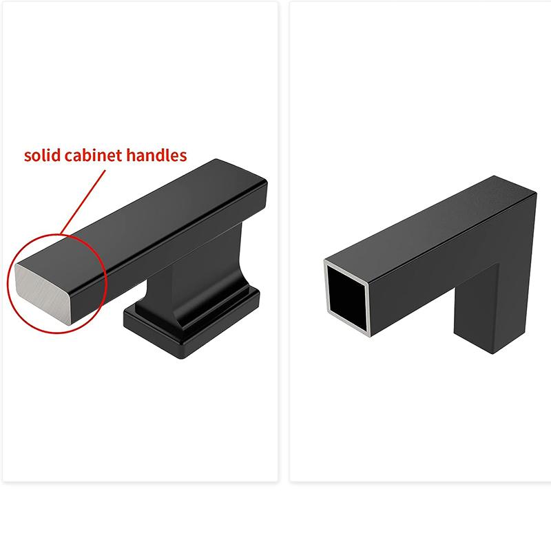 Matte Black Cabinet Pulls 5 Inch(128mm) Hole Centers Kitchen Cabinet Handles Hardware Kitchen Handles for Cupboard Drawer Pulls